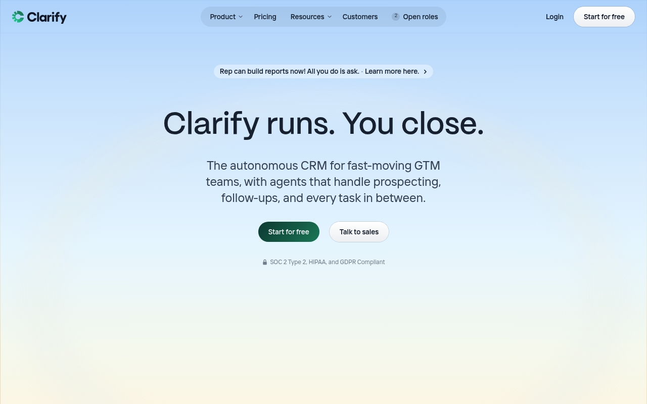 Clarify website