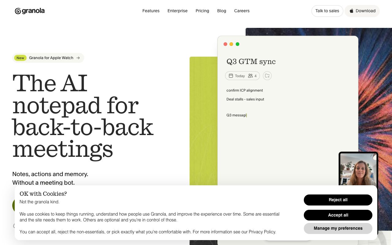 Granola website
