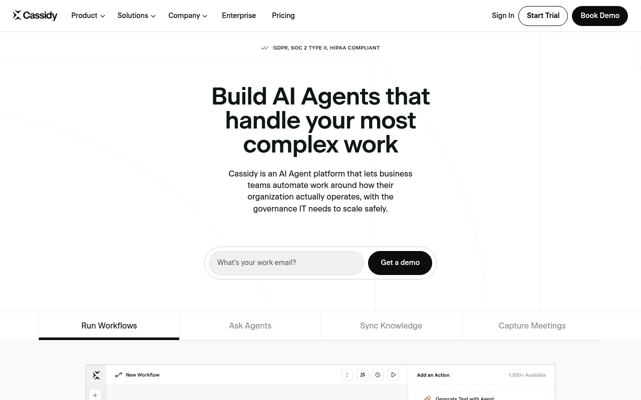 Cassidy website