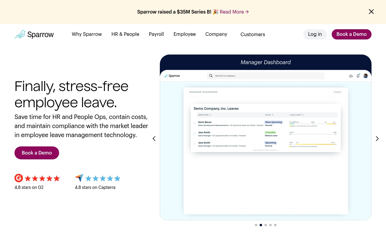 Sparrow website