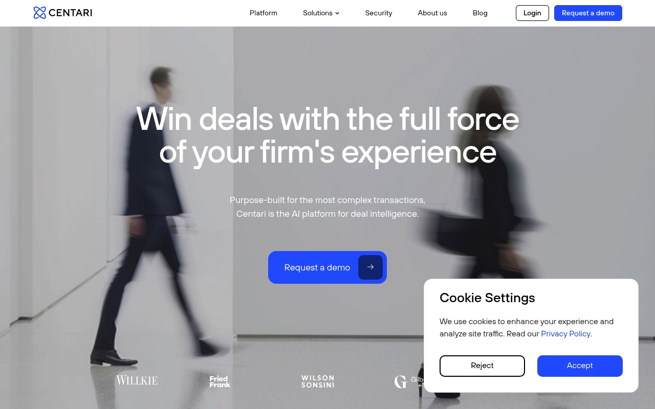 Centari website