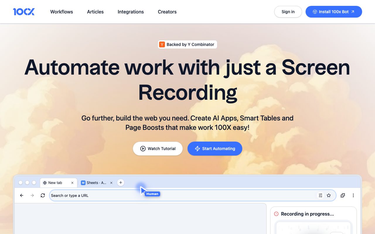 100X website
