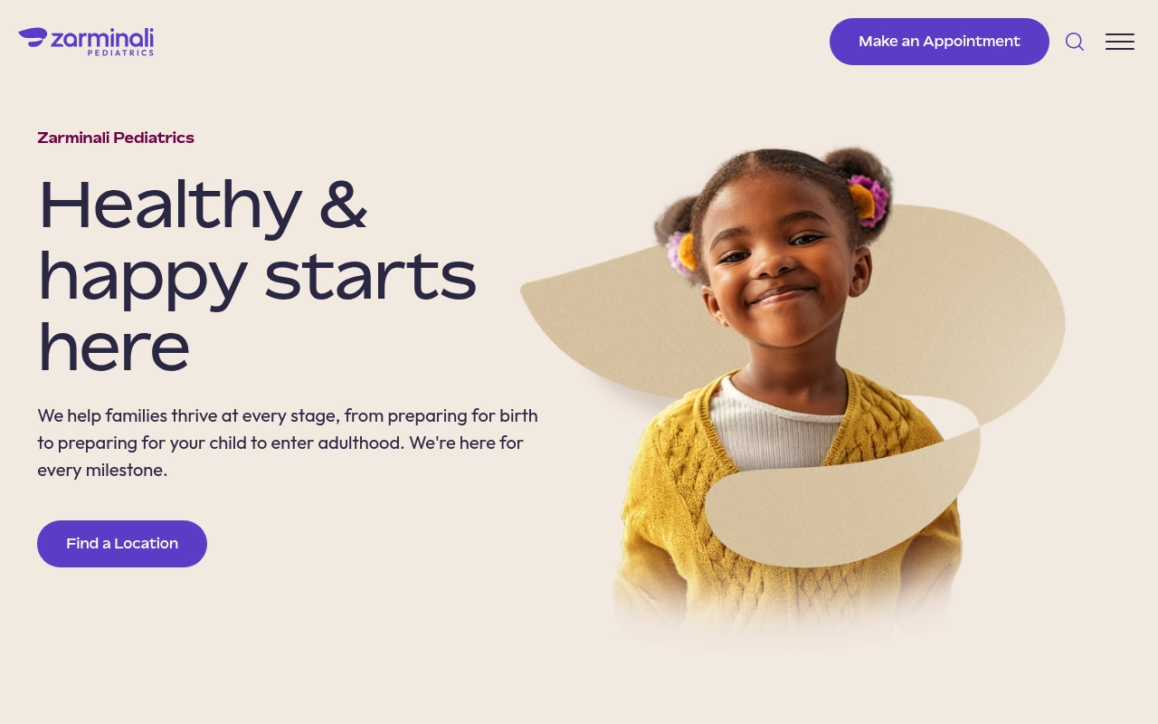Zarminali Health website