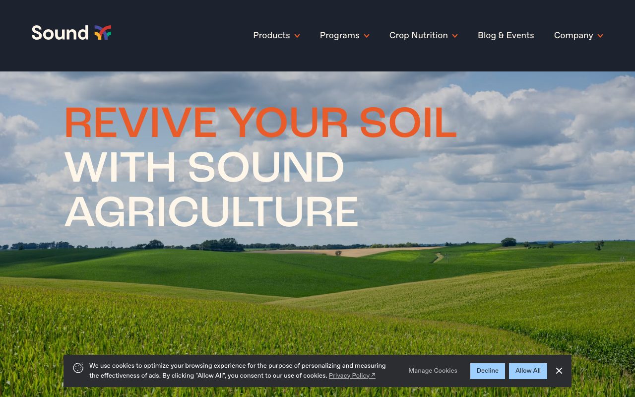 Sound Agriculture website
