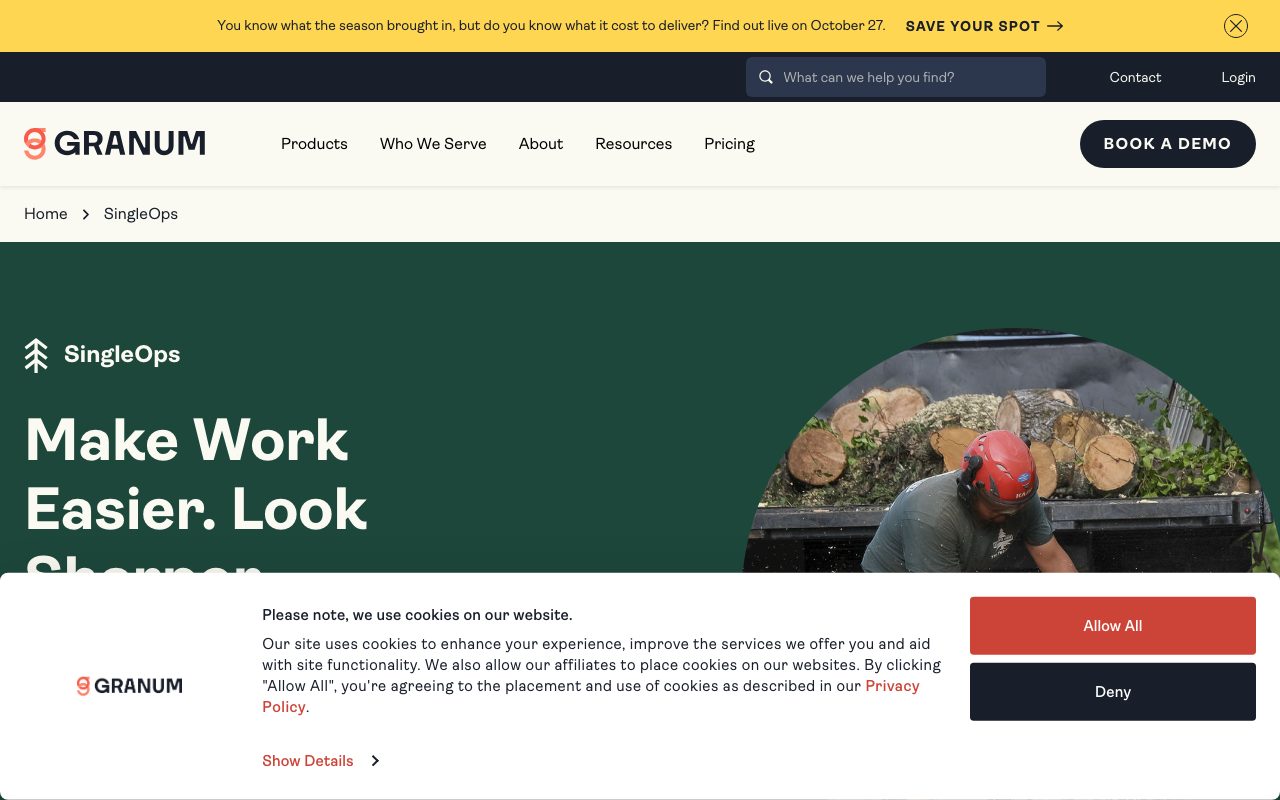 SingleOps website
