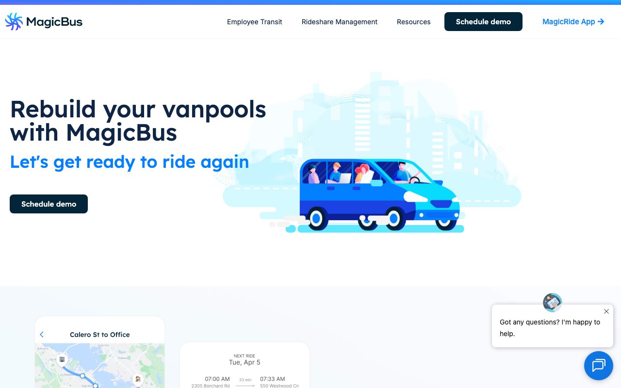 MagicBus website
