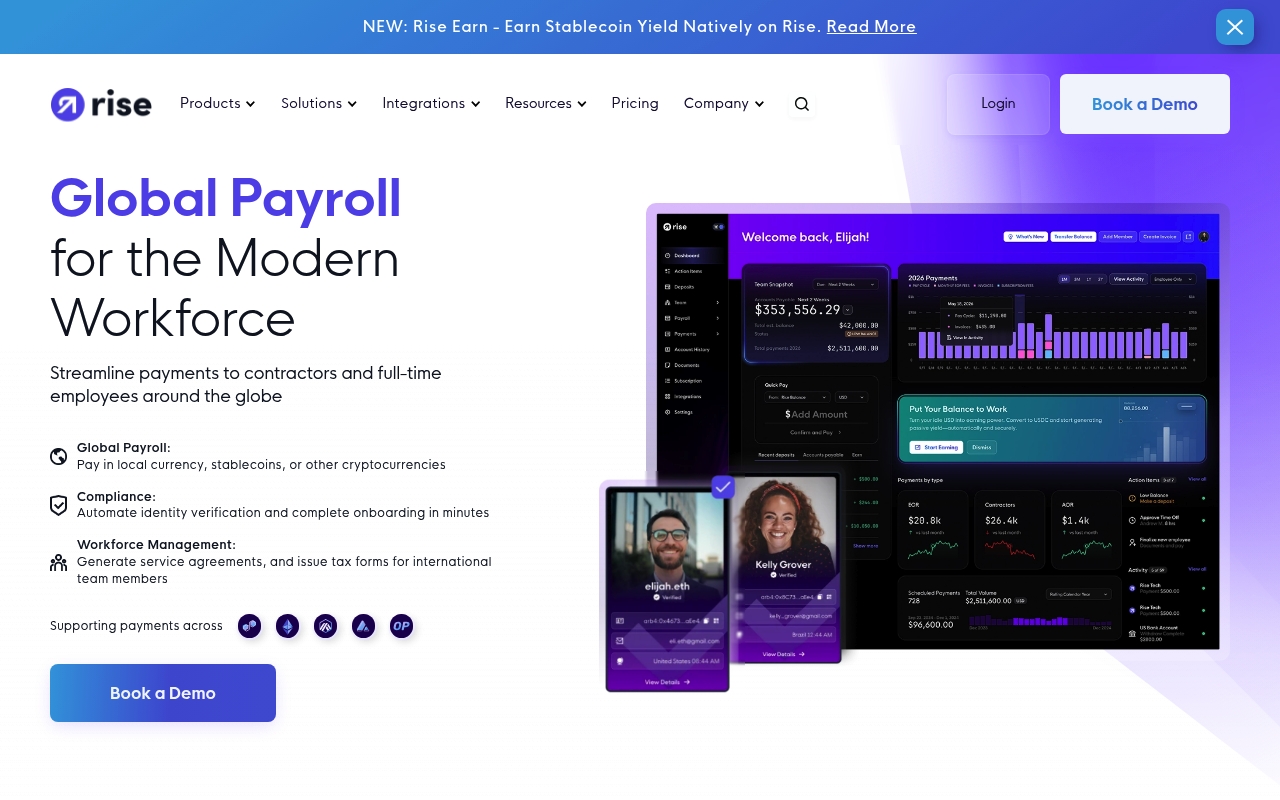 Rise website