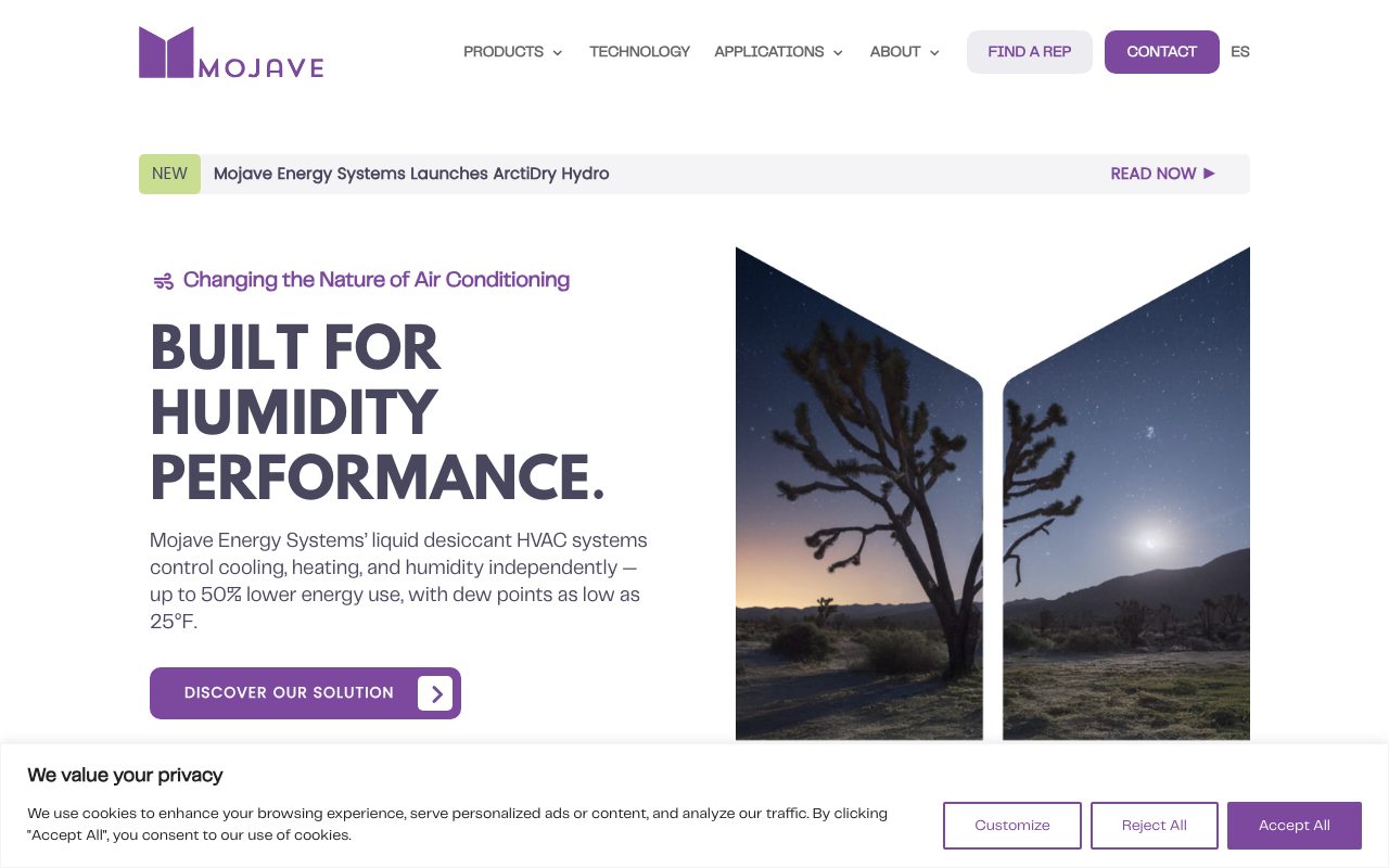 Mojave Energy Systems website
