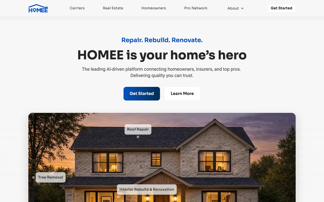 HOMEE website