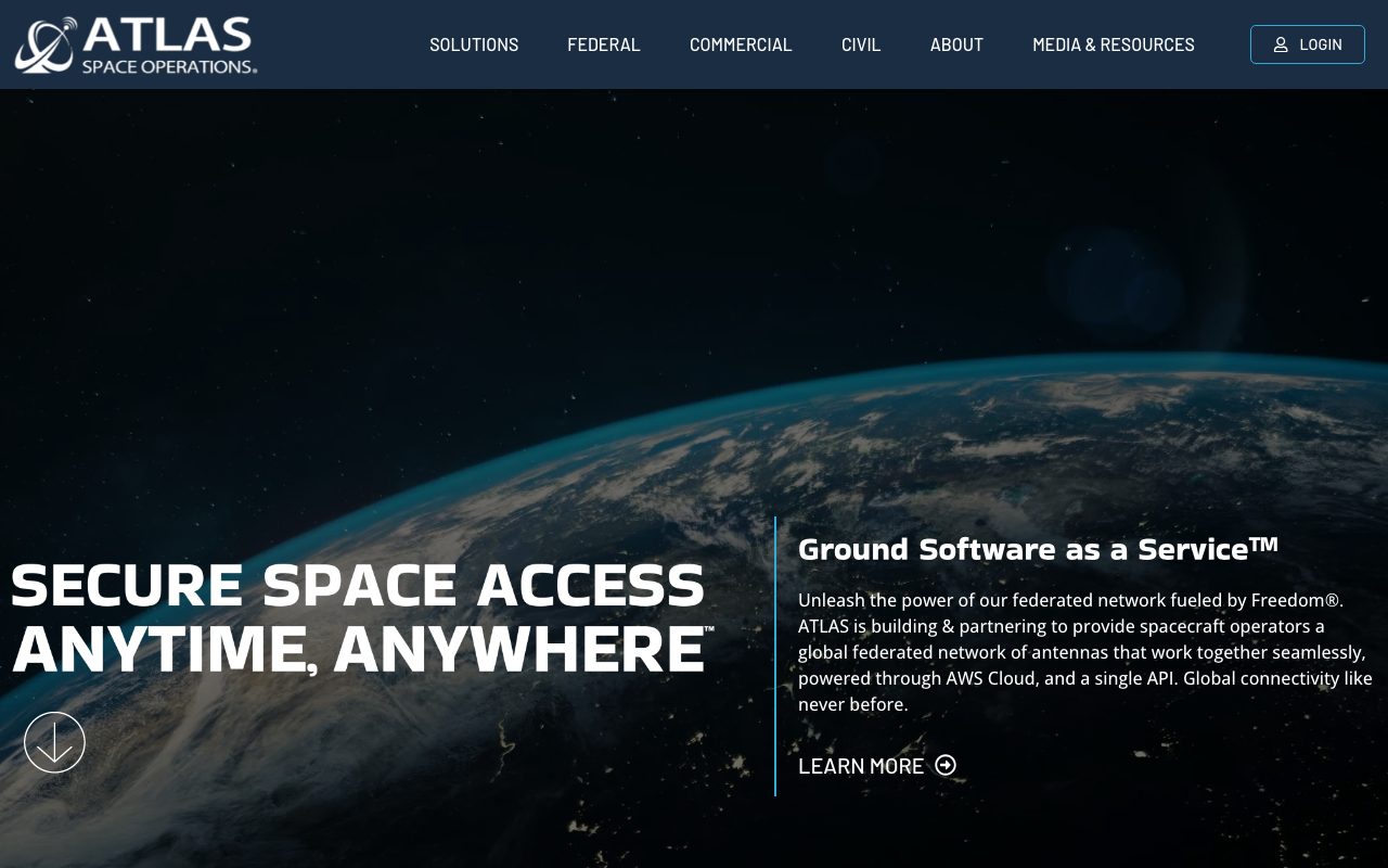 ATLAS Space Operations website