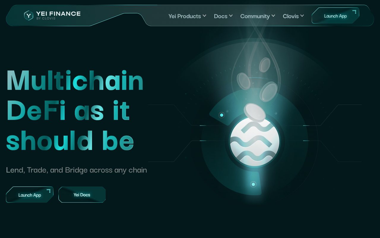 Yei Finance website