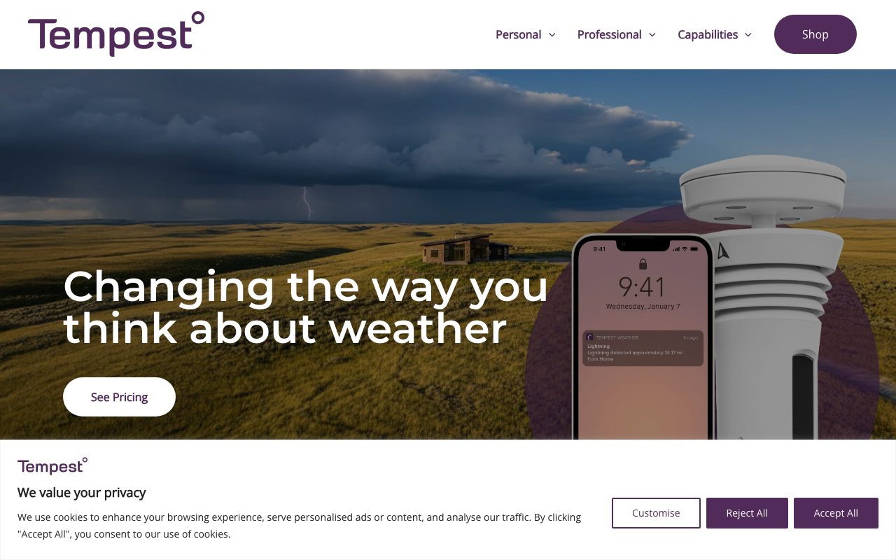 Weatherflow website
