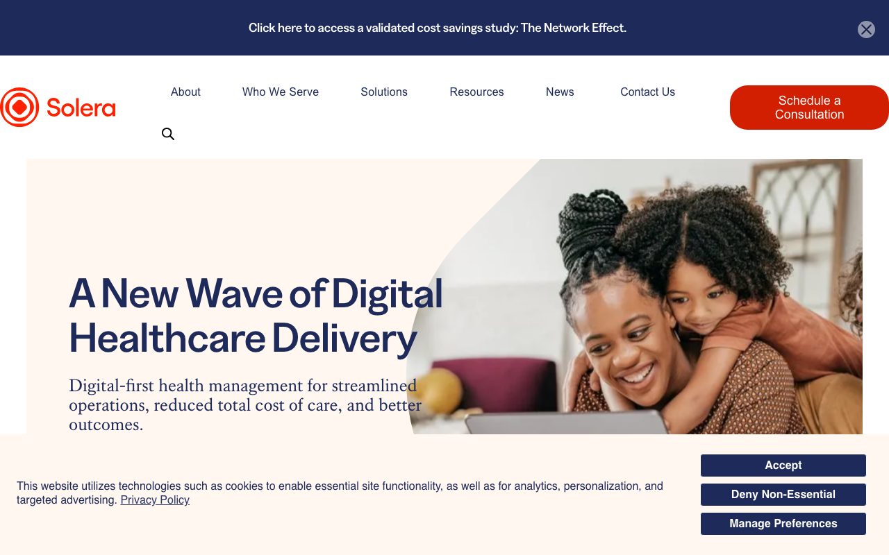 Solera Health website