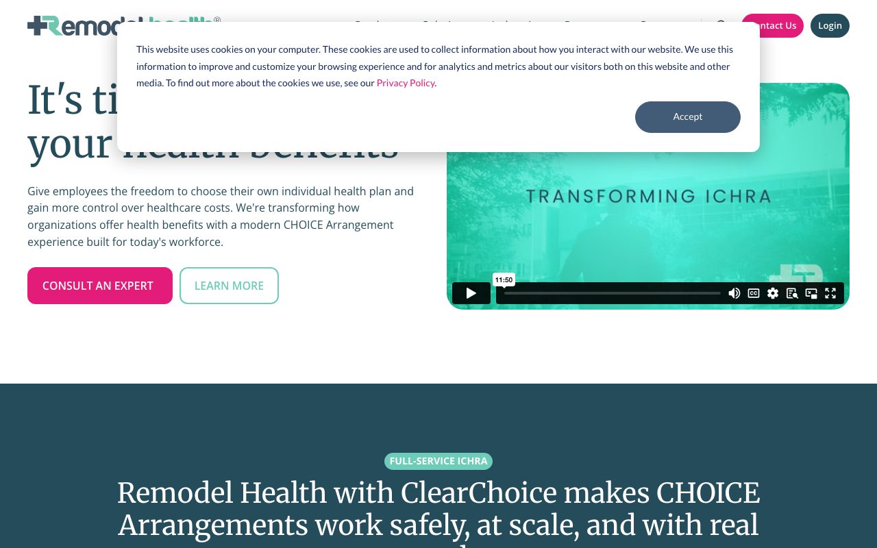 Remodel Health website