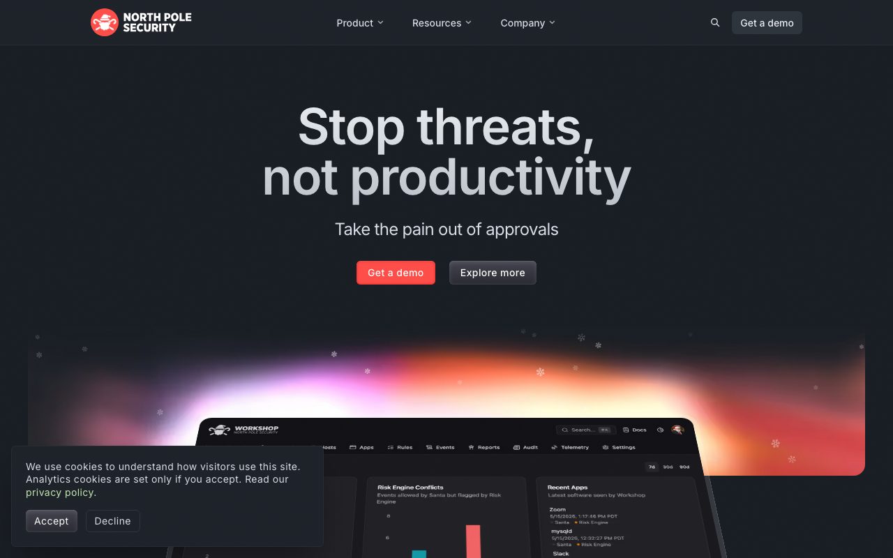 North Pole Security website