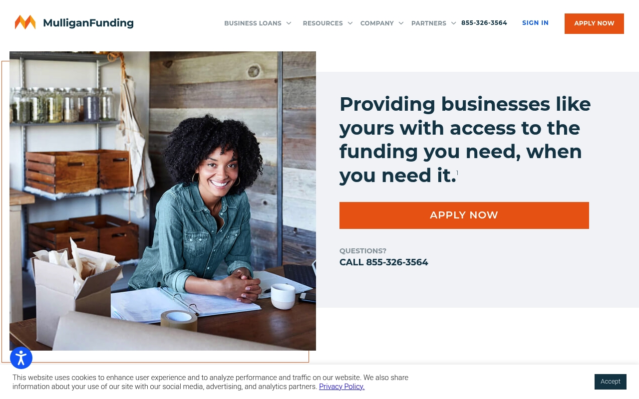 Mulligan Funding website