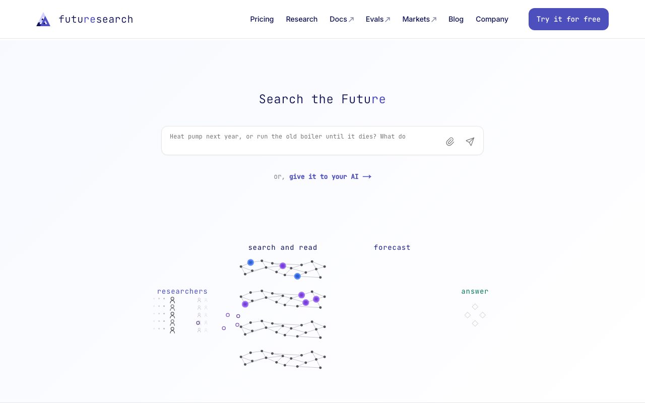 FutureSearch website