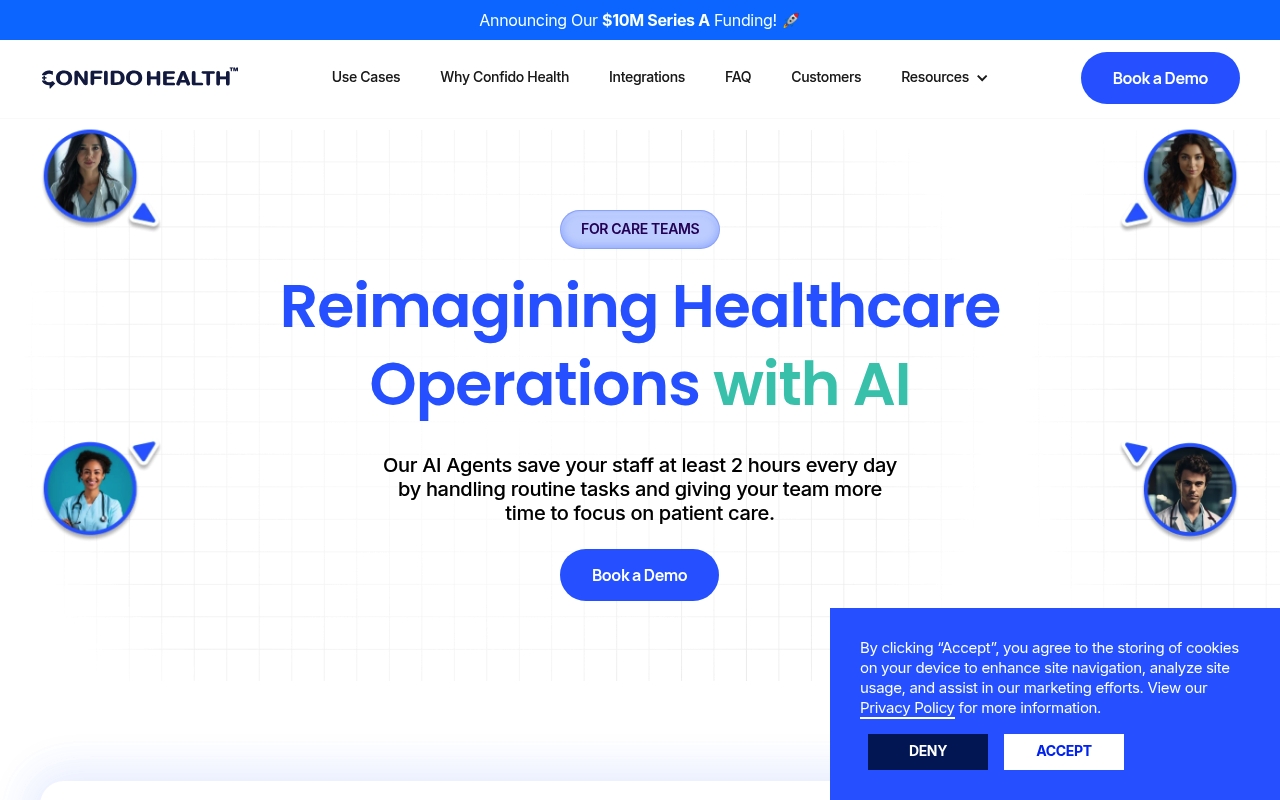 Confido Health website