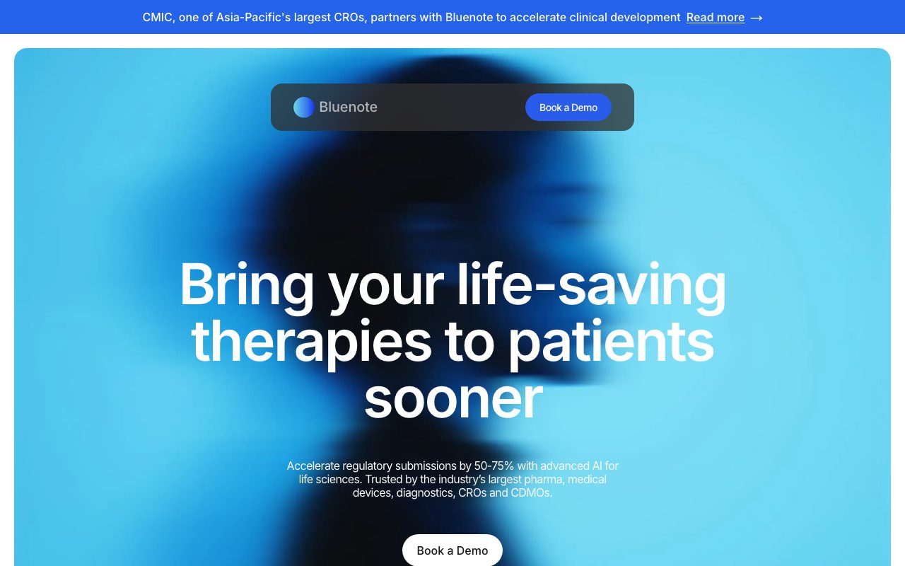 Bluenote Health website