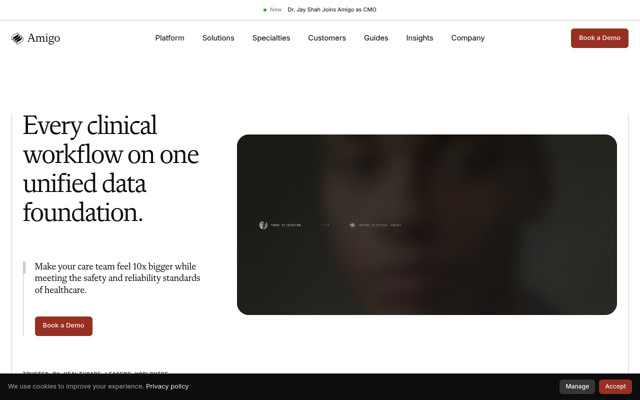 Amigo AI website