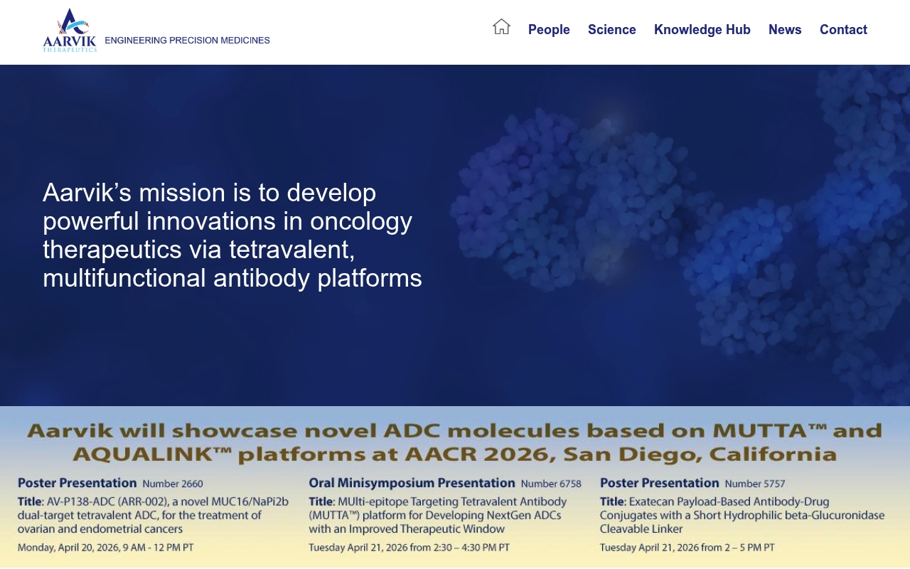 Aarvik Therapeutics website