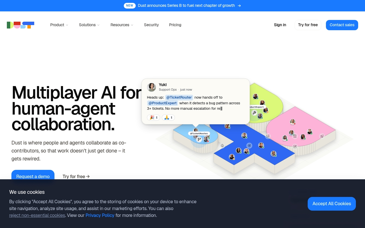 Dust website