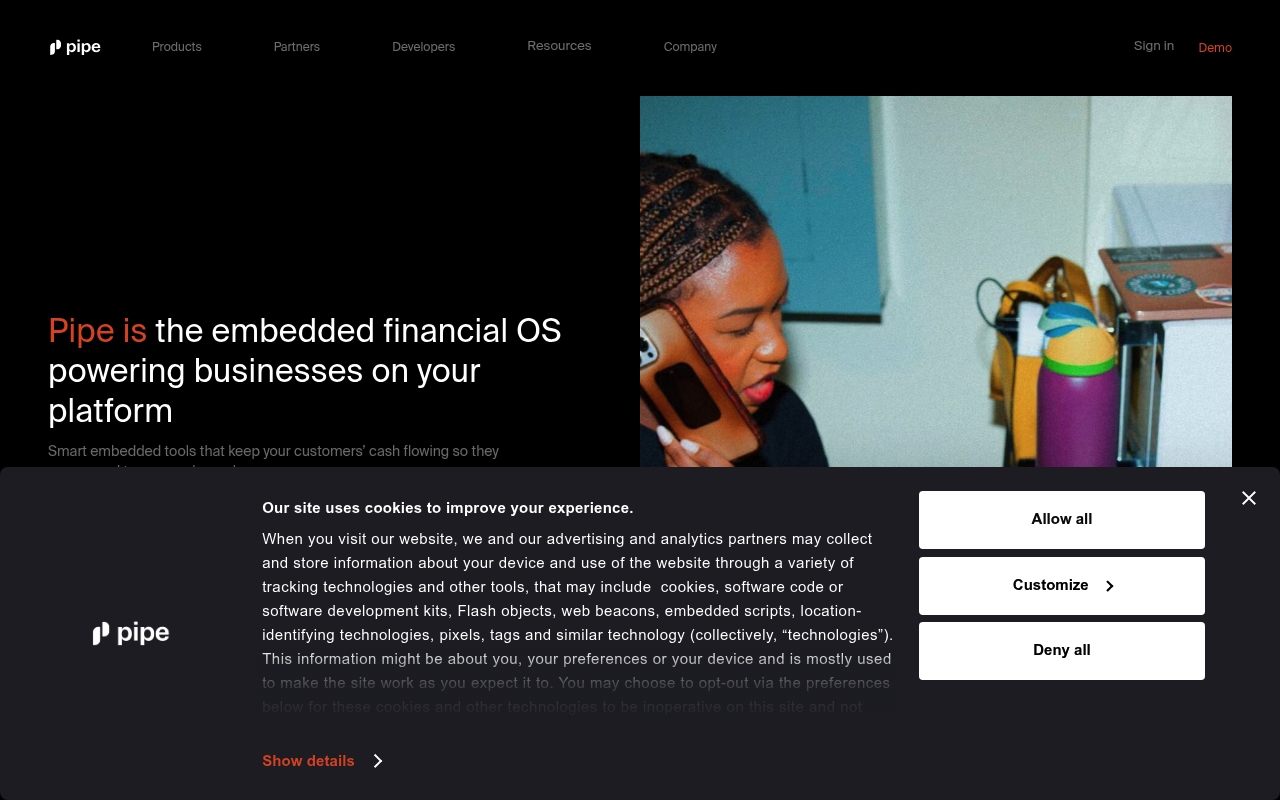 Pipe website