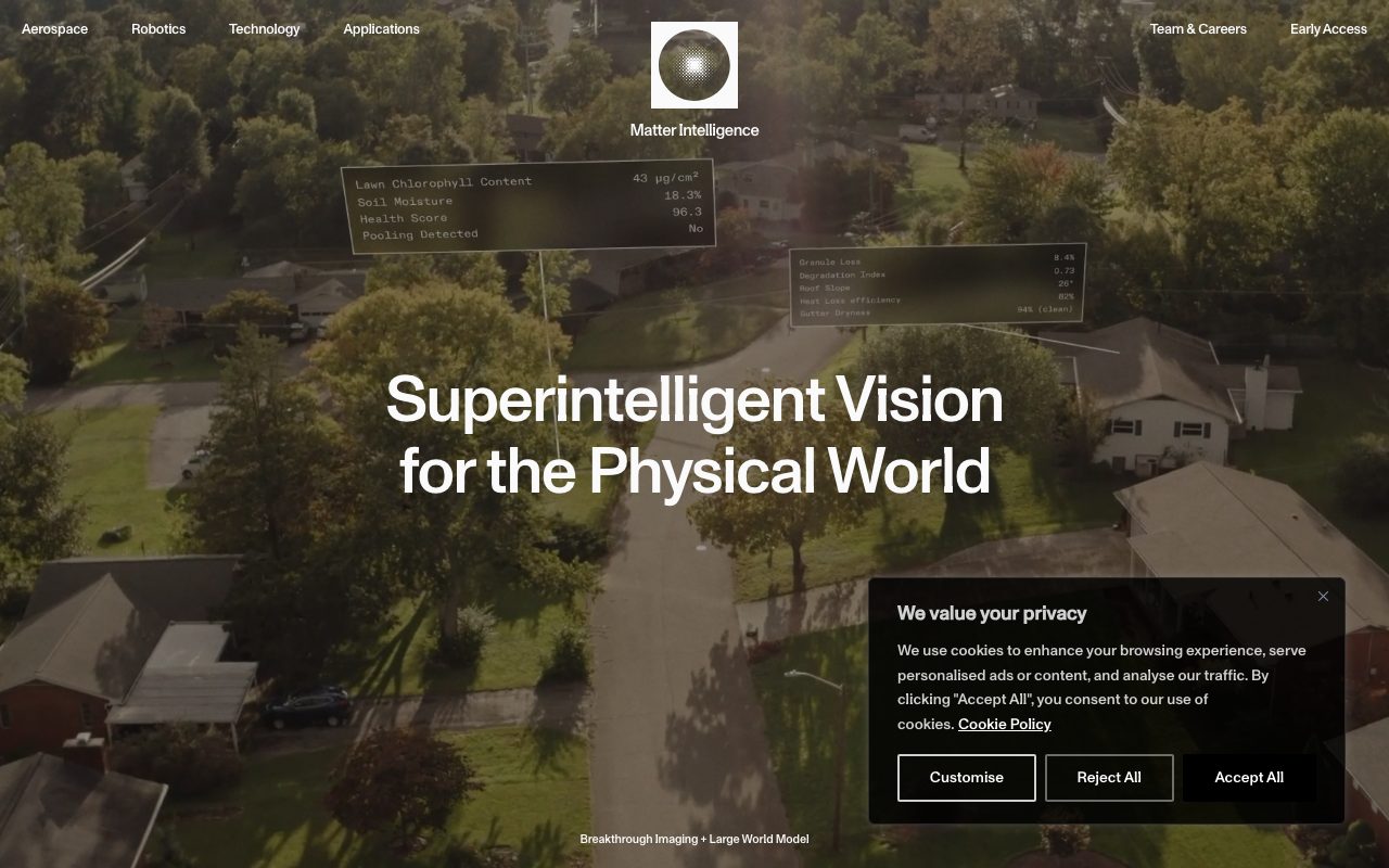 Matter Intelligence website