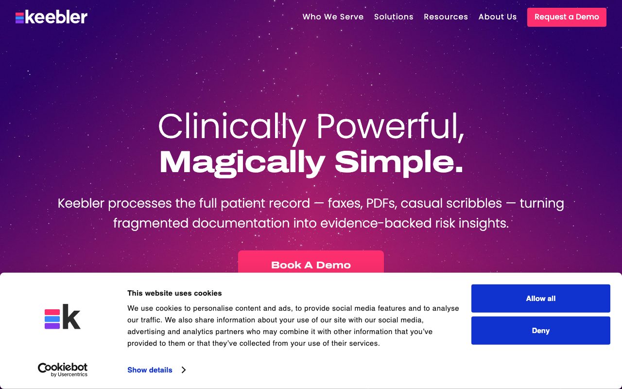 Keebler Health website