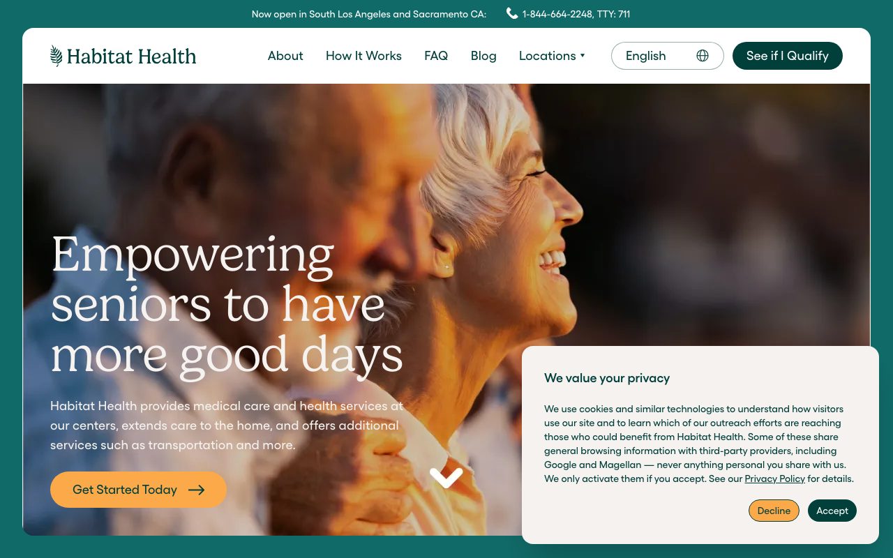 Habitat Health website