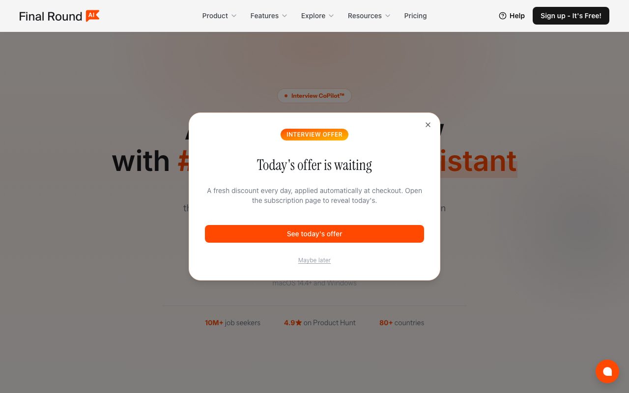 Final Round AI website