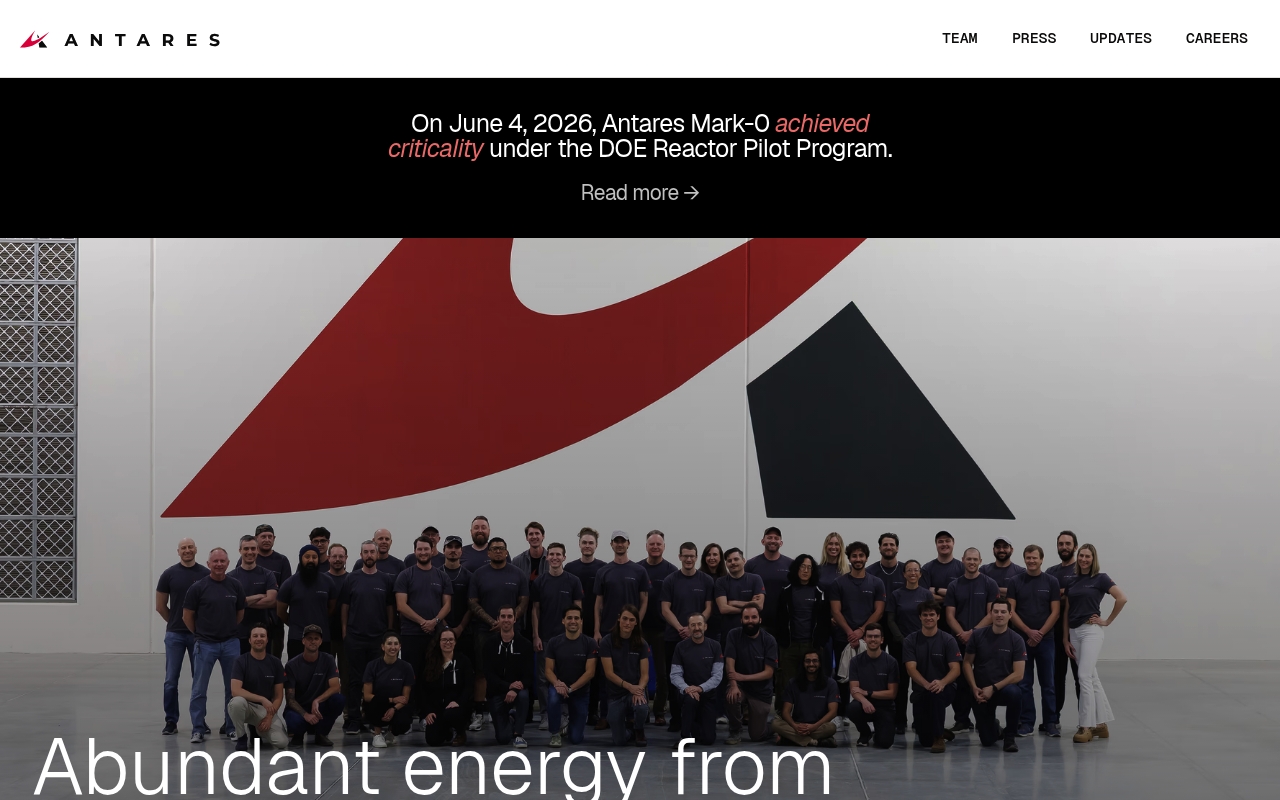 Antares website