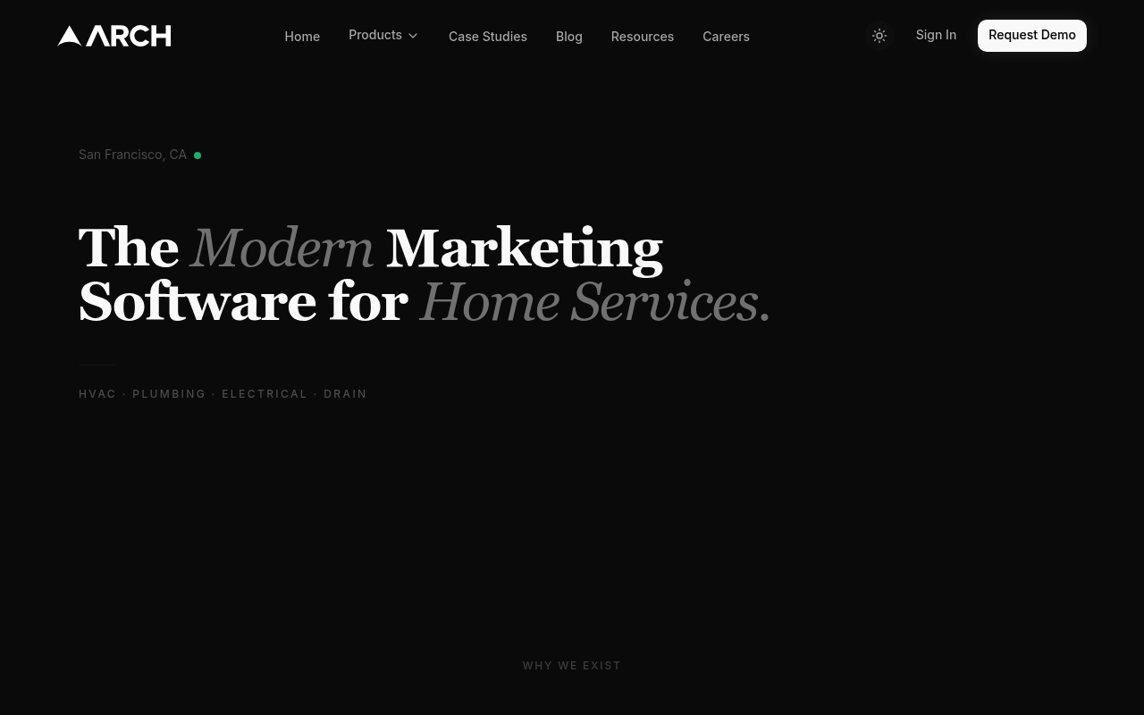 Arch website