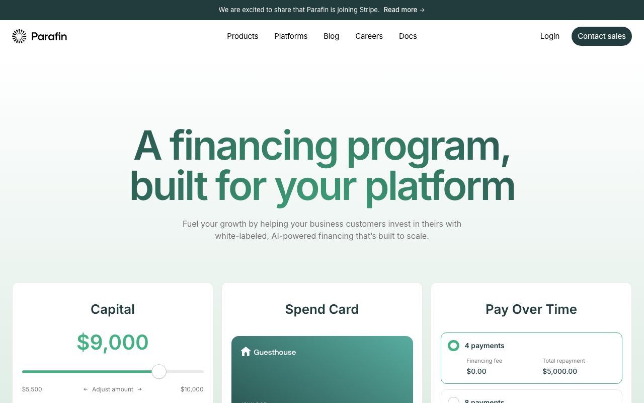 Parafin website