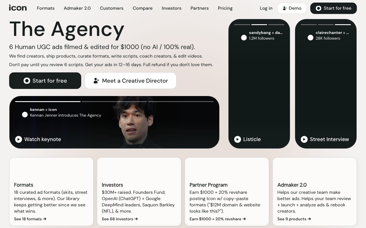 Icon website