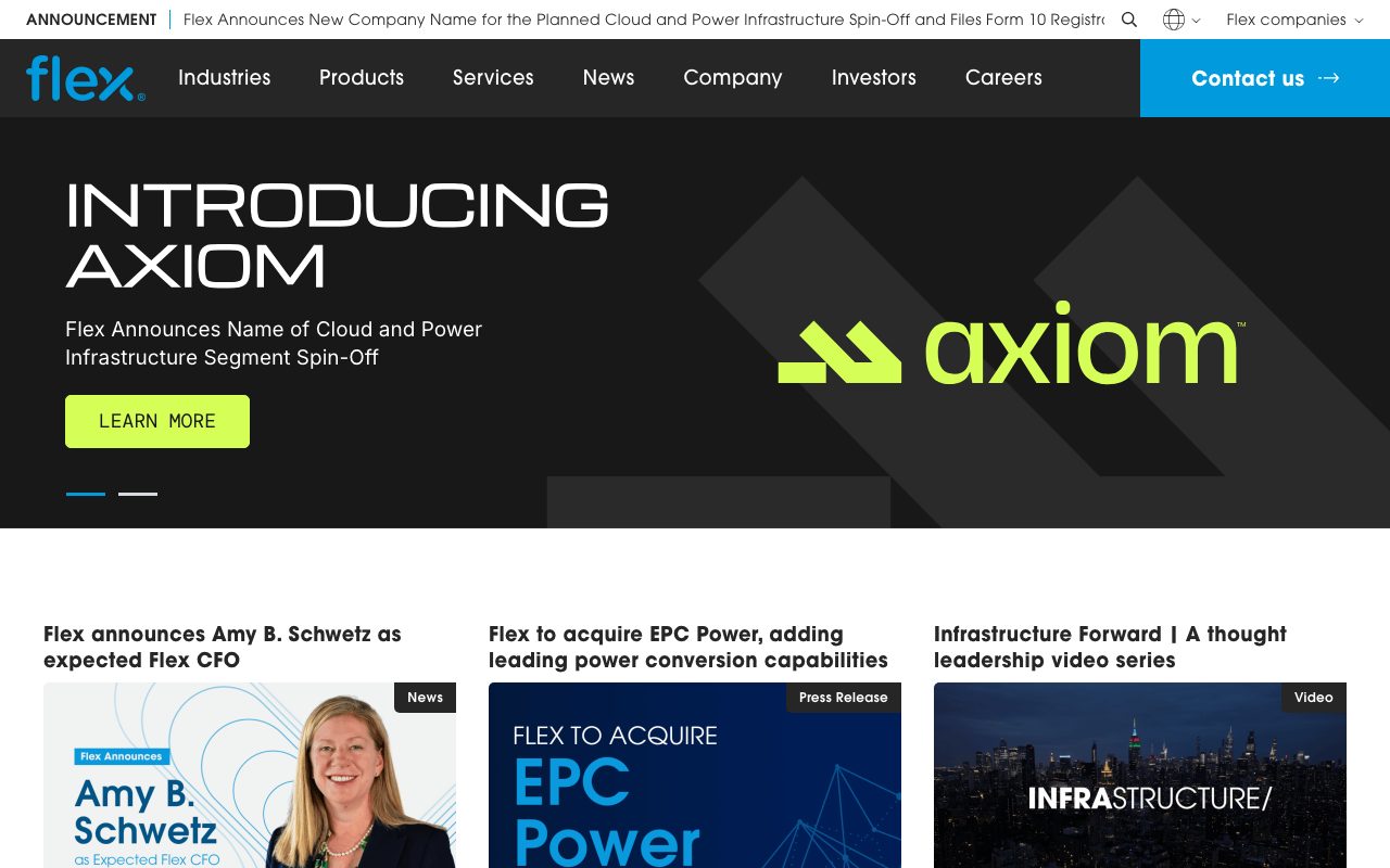 Flextronics website
