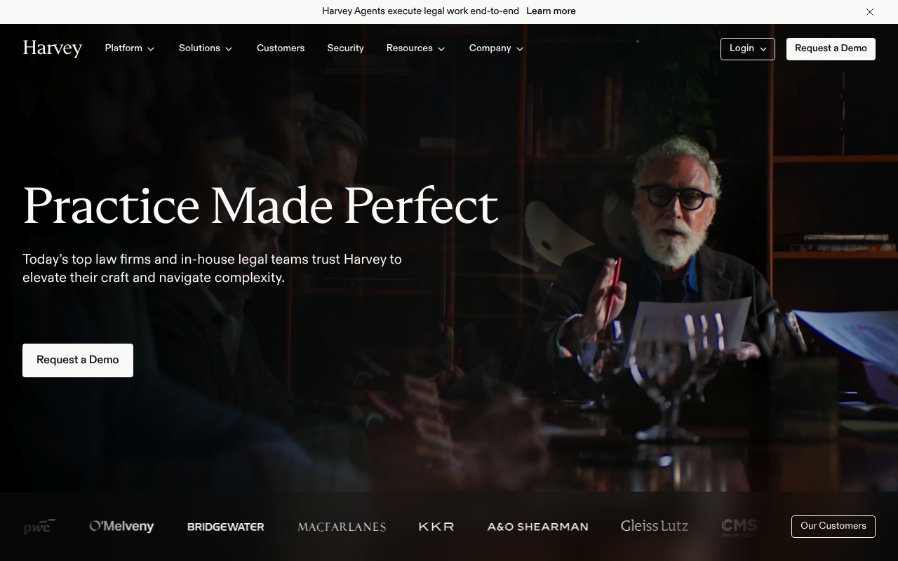 Harvey website