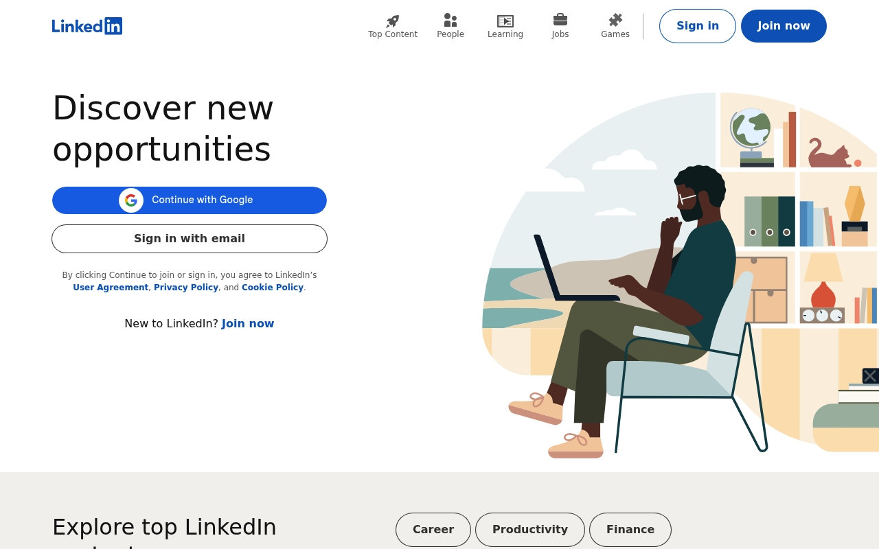 LinkedIn website