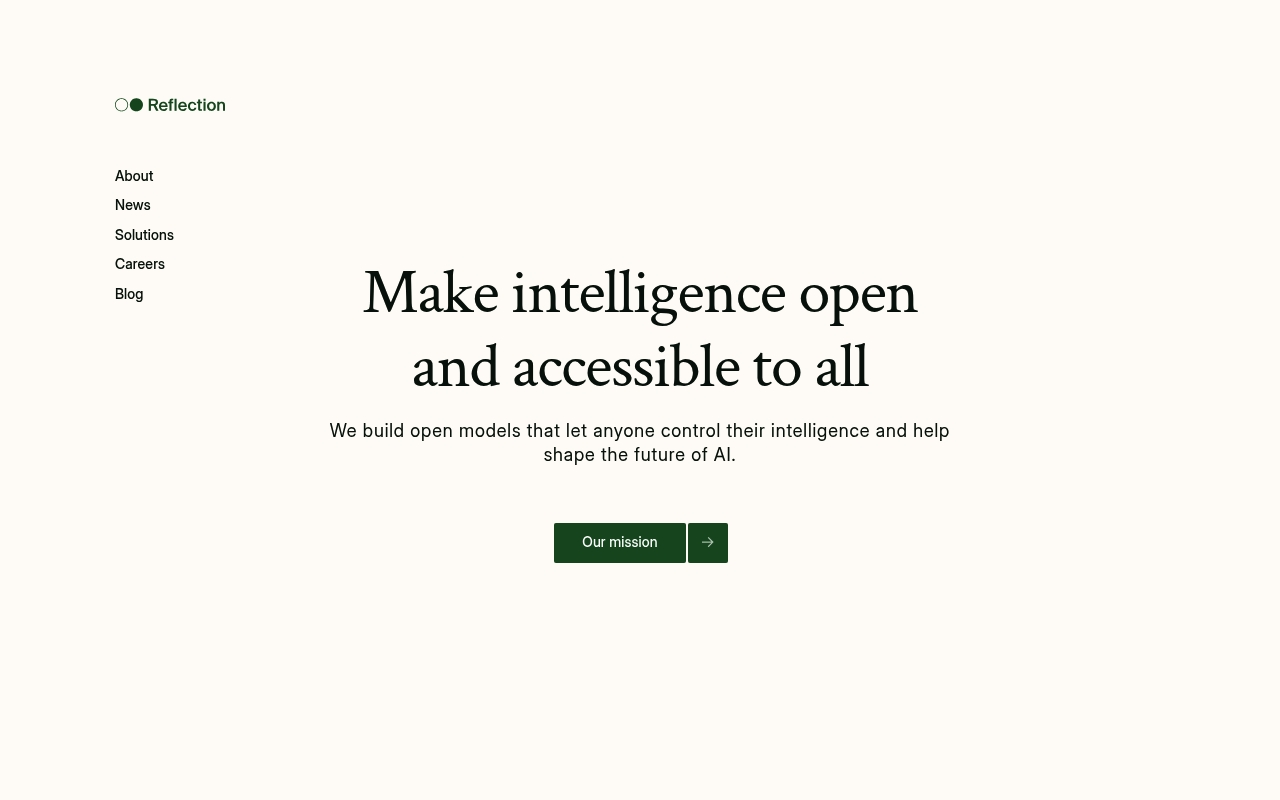 Reflection AI website