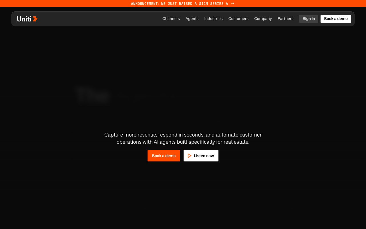 Uniti AI website