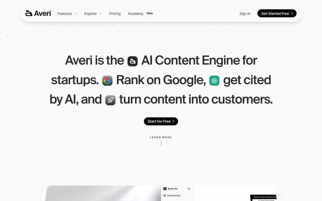 Averi website
