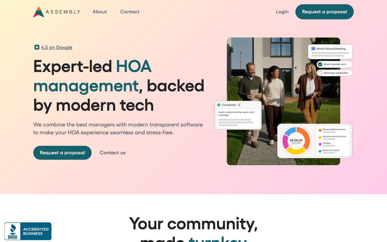 Assembly HOA website