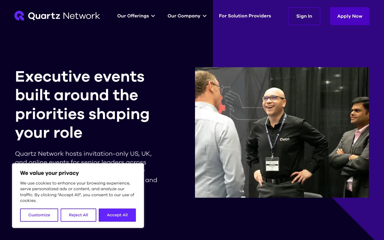 Quartz Network website