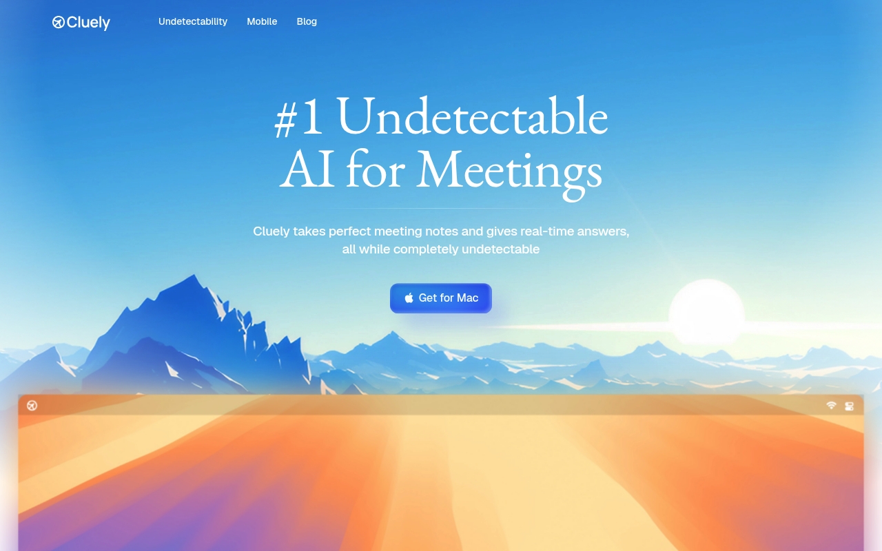 Cluely website