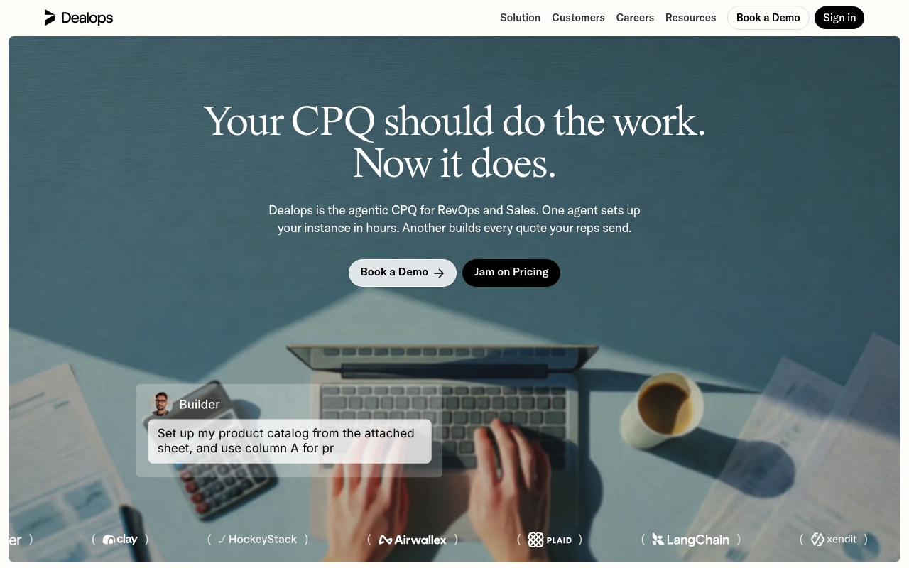 Dealops website