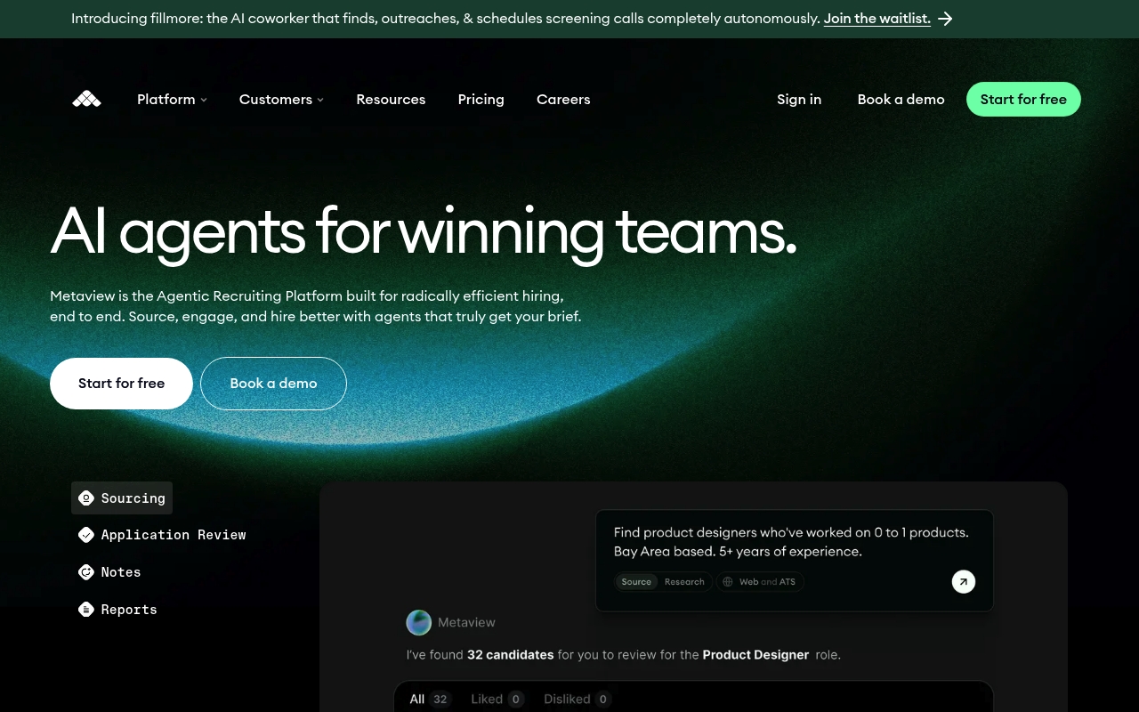 Metaview website