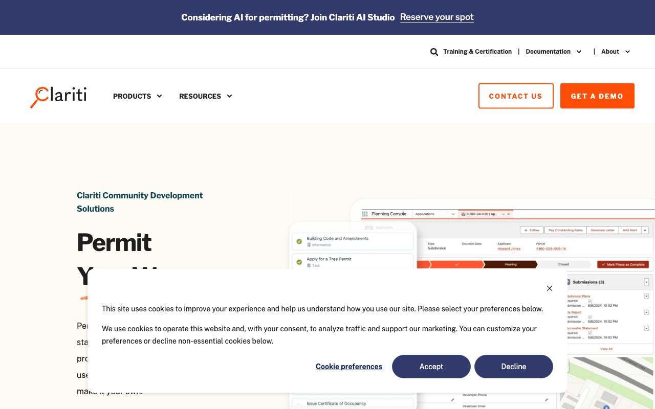 Clariti website