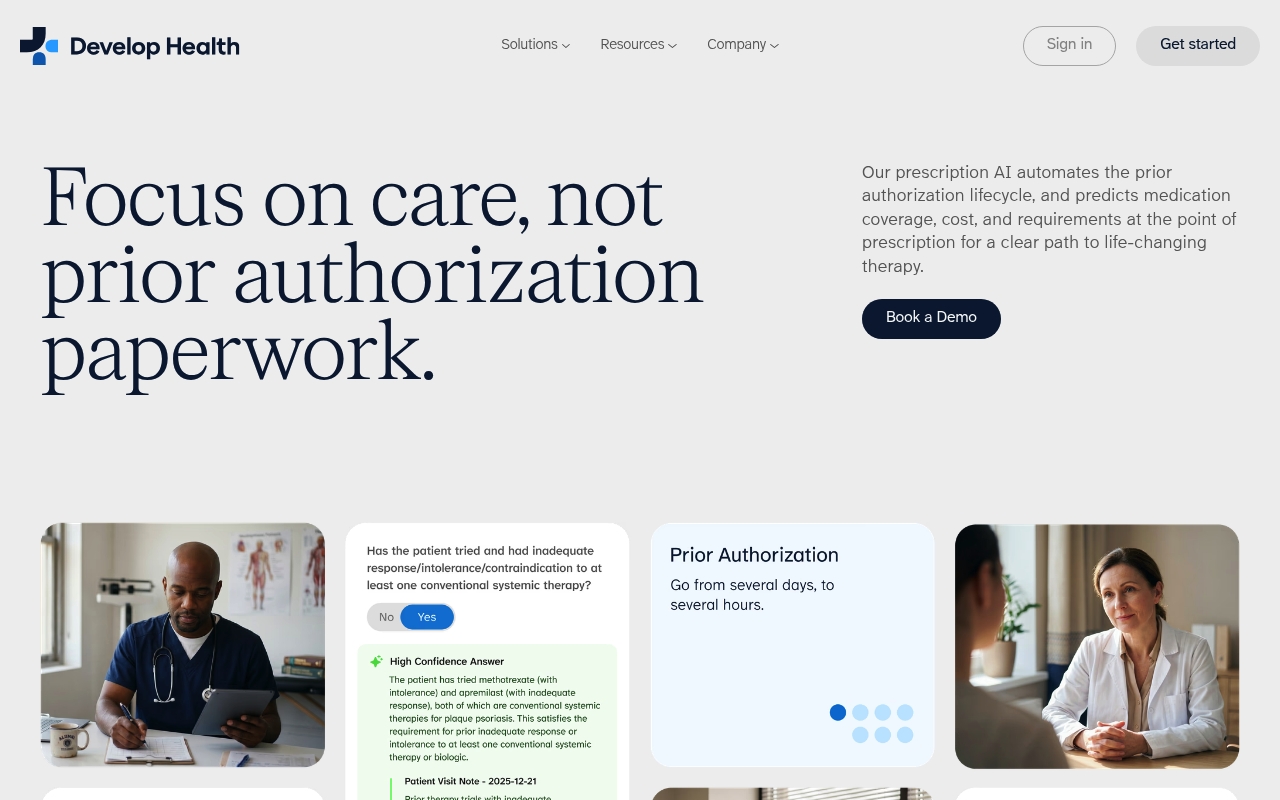 Develop Health website