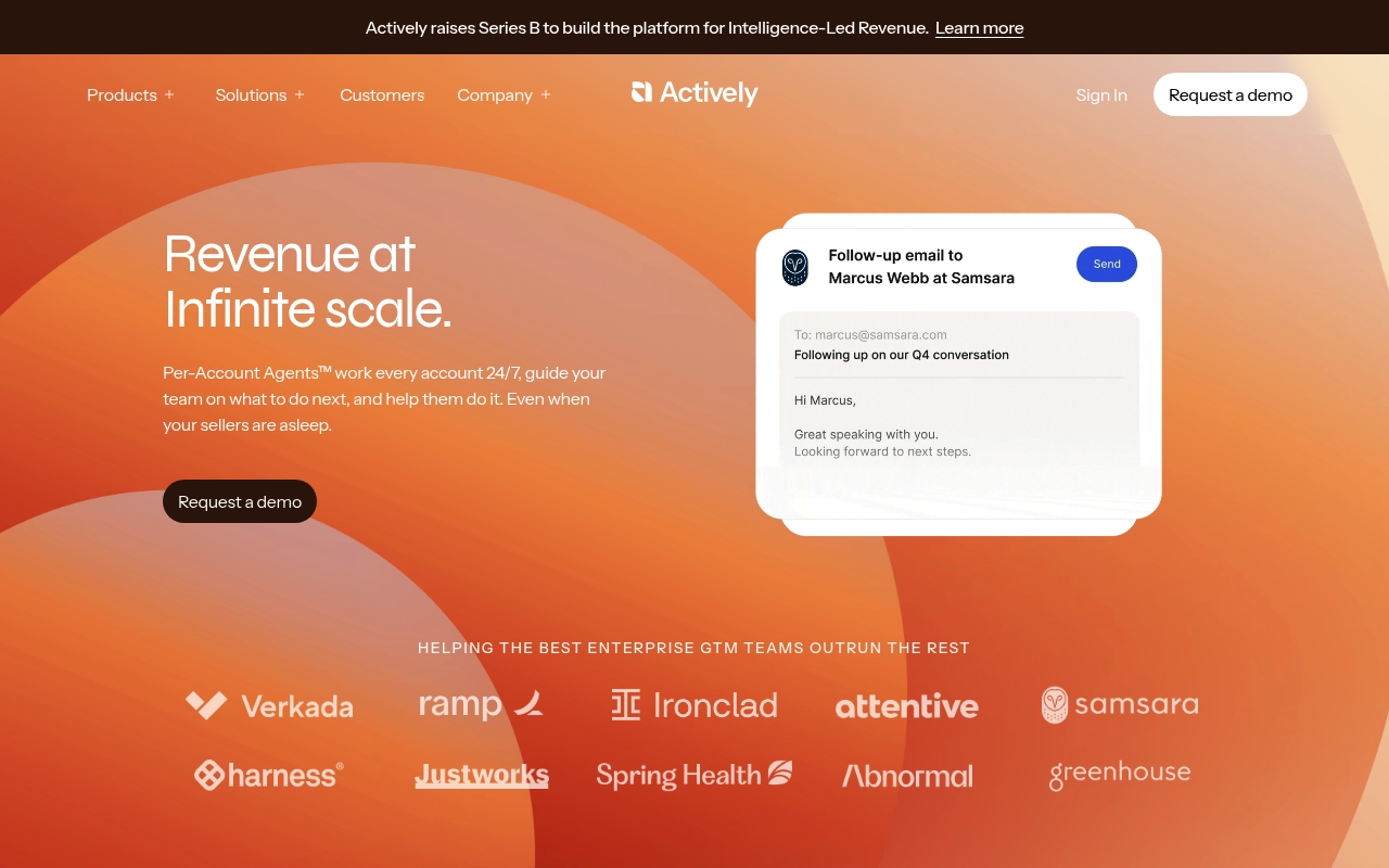 Actively AI website