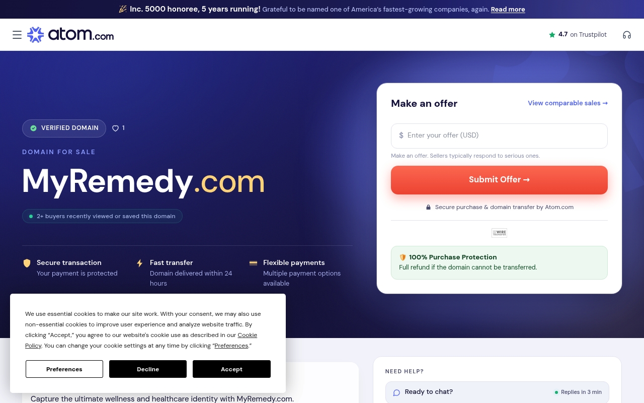 Remedy website